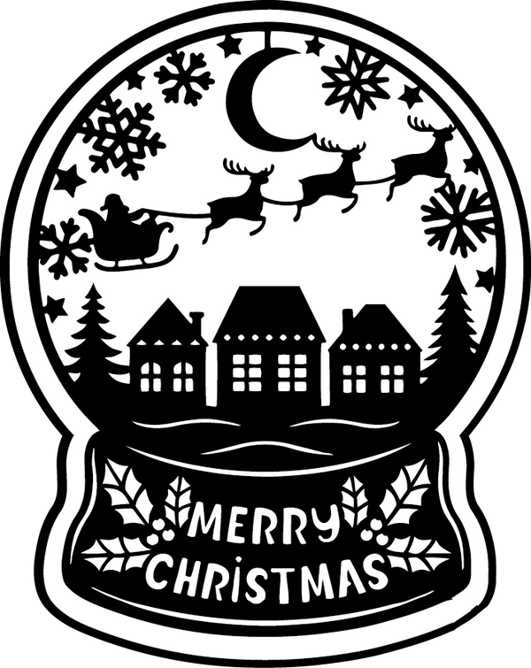 Koek fondant Snowglobe