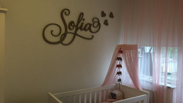 Houten decoratie hartjes
