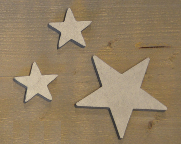 Houten decoratie sterren