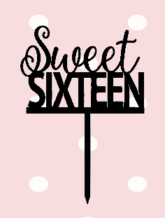 Taarttopper Sweet sixteen