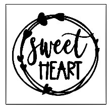 Koek fondant Sweet heart