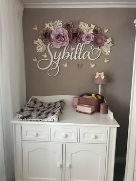 Paper flower set Djayla + Naam