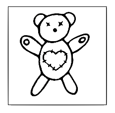 Koek fondant stempel Teddybeer