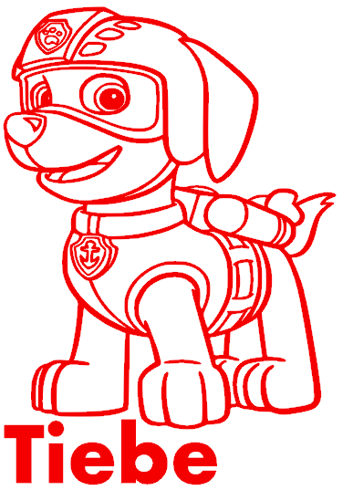 **Sticker Paw Patrol Tibe