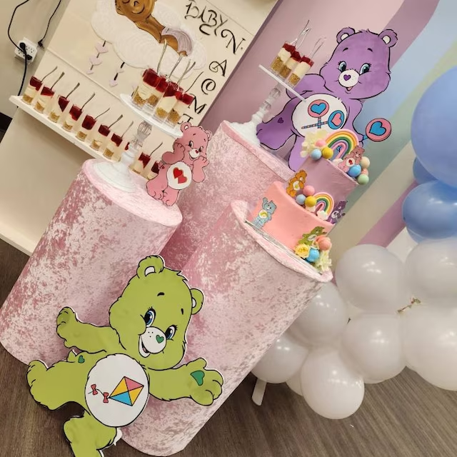 Troetelbeer groen cut-out decoratie voor feest