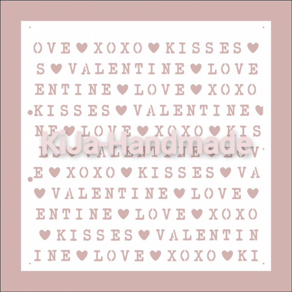Stencil valentijn