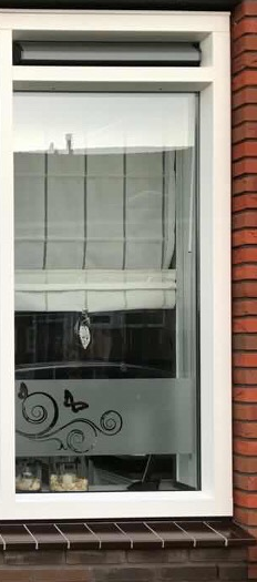 Raamfolie openslaand raam vlinders