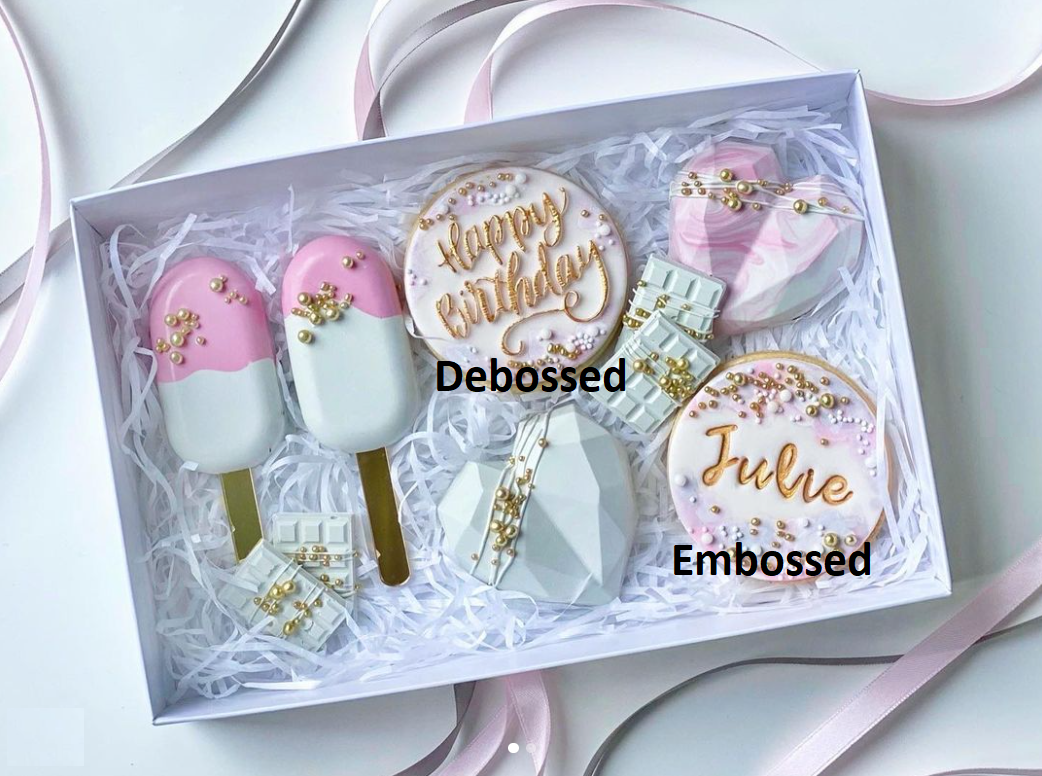 Koek fondant Set 4 mini eieren + cutter