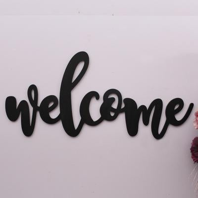 Houten letters Welcome