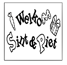 Koek fondant Welkom sint & piet