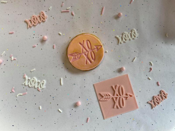 Koek fondant stempel XOXO