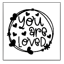 Koek fondant You are loved