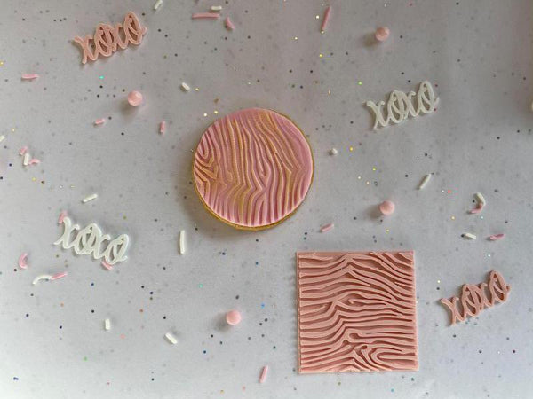 Koek fondant stempel Zebra print