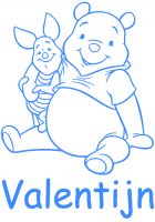 **Sticker Pooh Valentijn