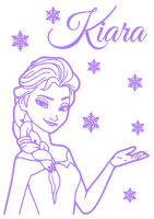 **Sticker Frozen Elsa Kiara