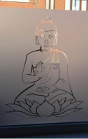 Raamfolie Buddha