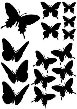 Excentriek Prime Openbaren Sticker vlinders - www.kija-handmade.nl