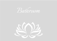 Raamfolie Bathroom lotus
