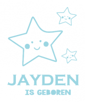 Geboorte sticker Jayden