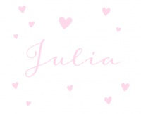 Geboorte sticker Julia