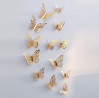3D vlinders kleur goud