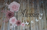 Paper flower set Alessia