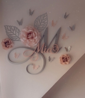 Paper flower set Mia + naam