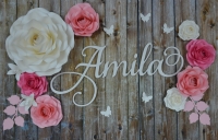 Paper flower set Amila + Naam