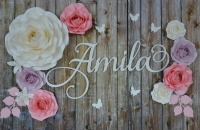 Paper flower set Amila + Naam