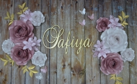 Paper flower set Safiya + Naam