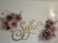 Paper flower set Sofia