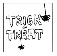 Koek fondant stempel Trick or treat spinnen